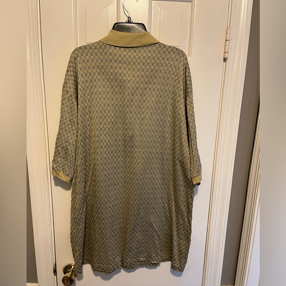 Vintage Bobby Jones 3 Button Tan Green Navy Golf Shirt Men’s Size XL - Picture 2 of 8